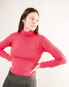 Vintage Coral Wool Turtleneck (S/M)