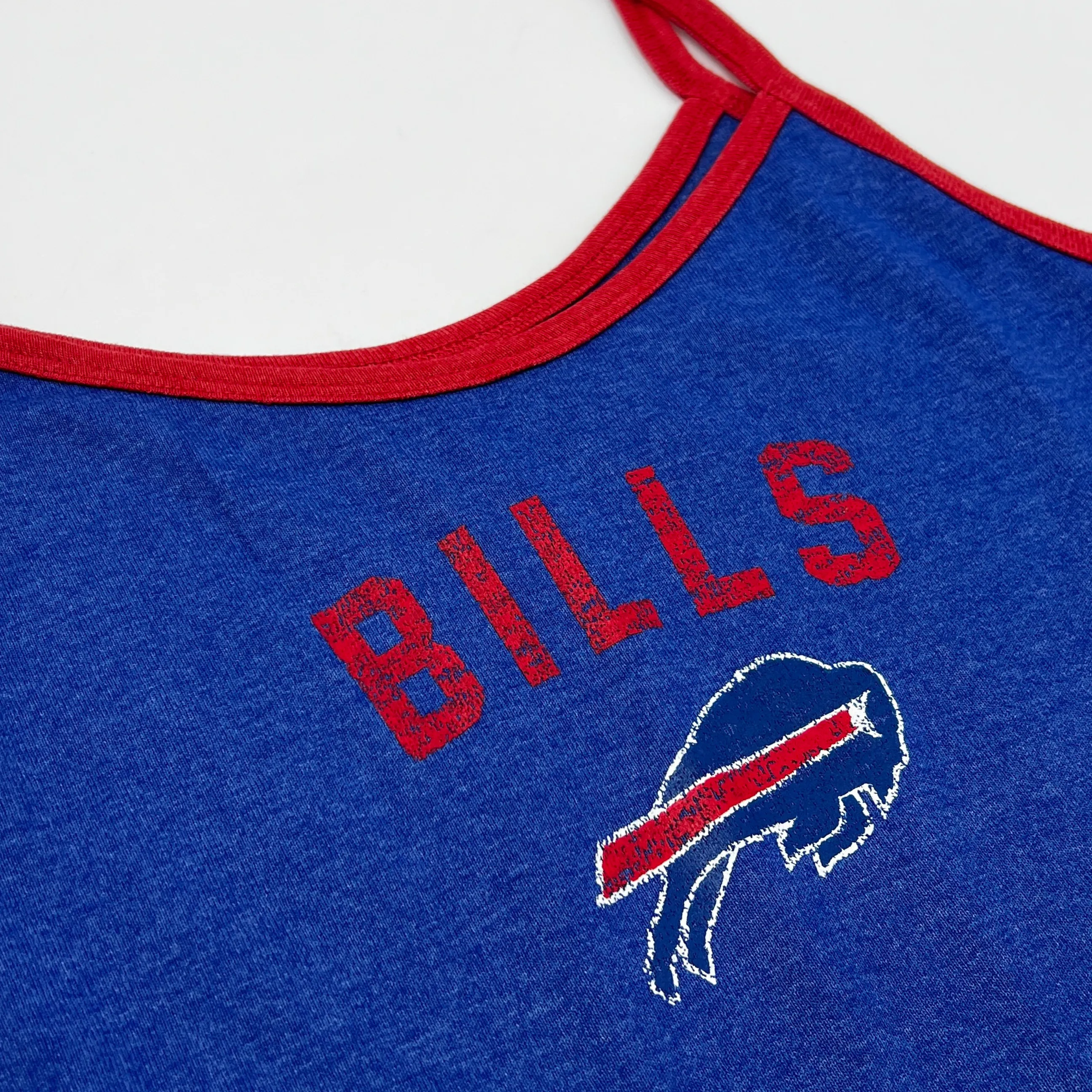 Women's New Era Bills Heather Blue Tank Top